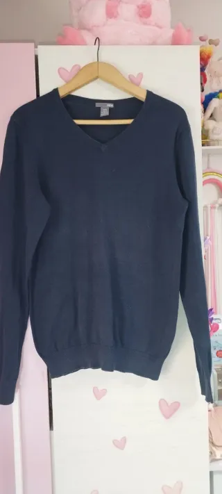 Jersey H&M azul hombre