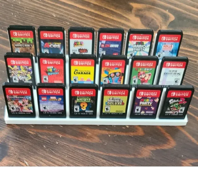 Expositor 18 juegos Switch 3D impreso