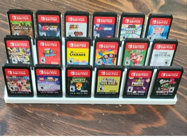 Expositor 18 juegos Switch 3D impreso