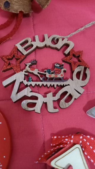 Set 9 decorazioni natalizie artigianali