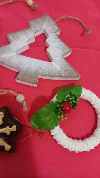 Set 9 decorazioni natalizie artigianali