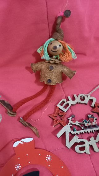 Set 9 decorazioni natalizie artigianali