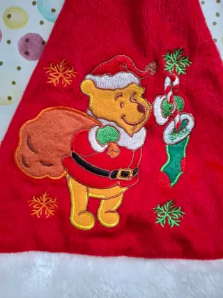Gorro Papá Noel Bebé Winnie Pooh