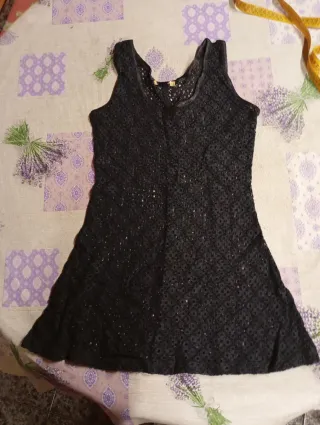 Vestido Lencero Negro  S