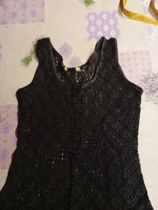 Vestido Lencero Negro  S