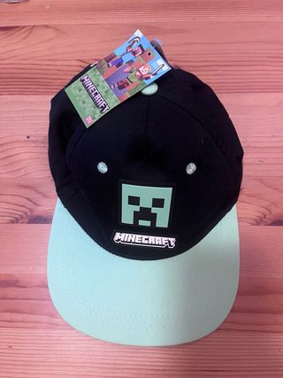 Berretto Minecraft Nero e Verde per Bambini