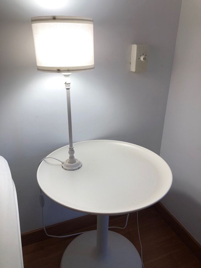 Set di 2 lampade da tavolo bianche