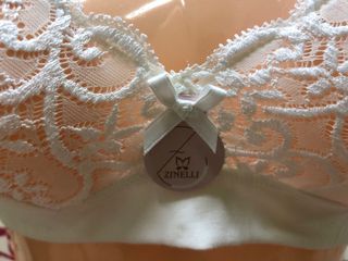Sujetador Zinelli 80B Blanco Encaje Nuevo