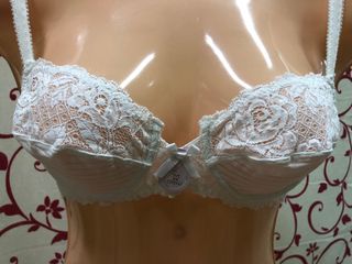 Sujetador Zinelli 80B Blanco Encaje Nuevo