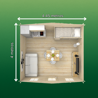 Casa prefabricada 17,8 m2 suelo + extras incluidos