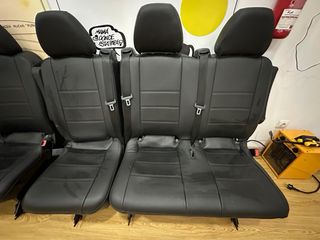 Asientos Cuero Mercedes Vito Negro 2 filas