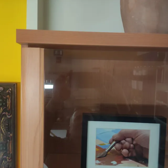 Vitrinas modulares madera y cristal