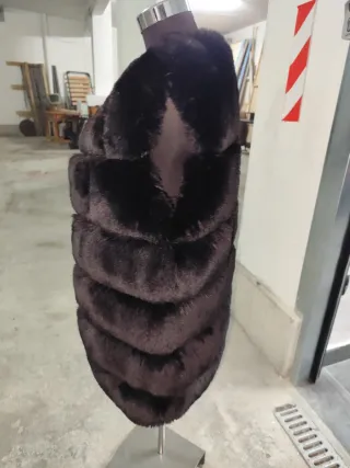 Gilet pelliccia sintetica nero