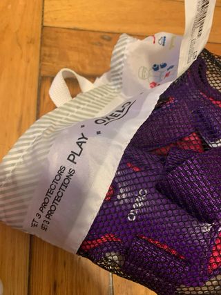 Patines infantiles rosas y morados