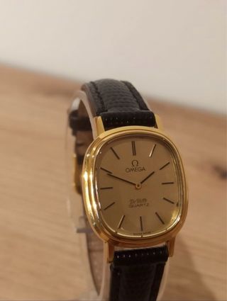 Omega De Ville Cuarzo Dorado