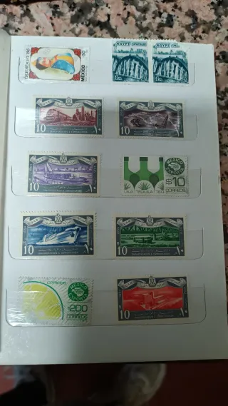 Colección de sellos: Egipto, Guatemala, Nubia