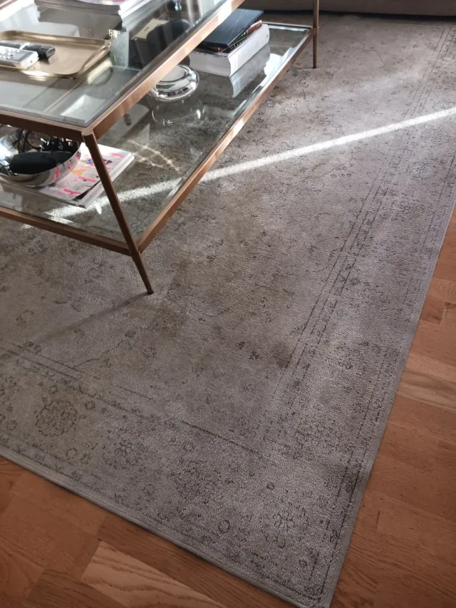 Alfombra Zara Home Pelo Corto GRIs 160×230