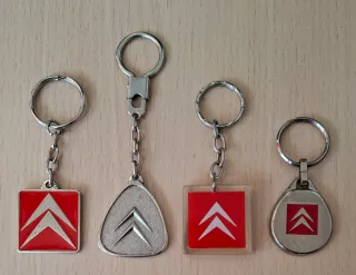Lote 4 Llaveros Citroën vintage