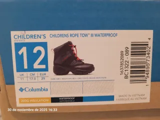 Botas Nieve Columbia Niñ@ Talla 29