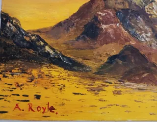 2 Quadri su Tela Montagne e Aurora Boreale