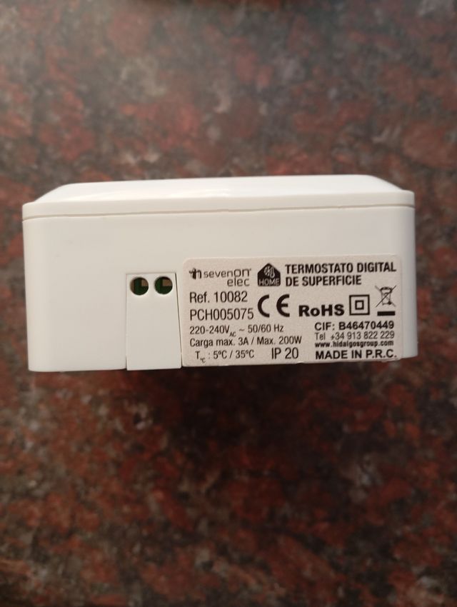 TERMOSTATO DIGITAL CALEFACCIÓN