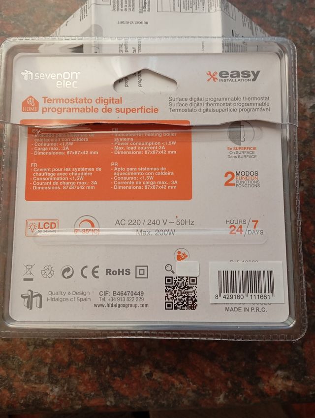 TERMOSTATO DIGITAL CALEFACCIÓN
