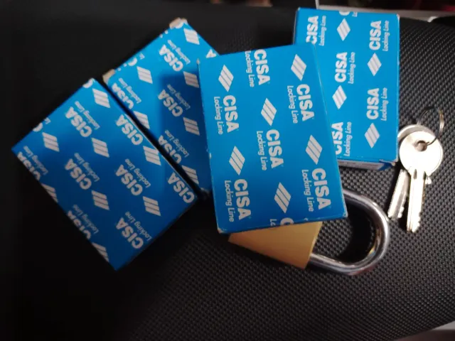 Lucchetti a chiave unica CISA - 2 chiave in totale