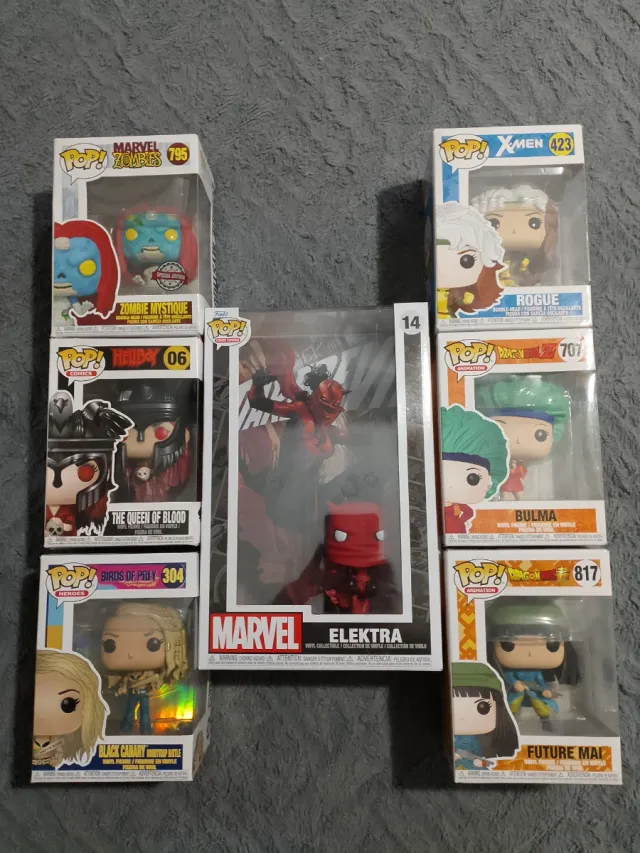 Lote Funkos Pop Marvel, DC y Dragon Ball