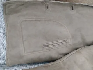 Chaqueta ante vintage beige/marrón