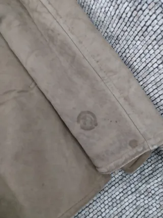 Chaqueta ante vintage beige/marrón