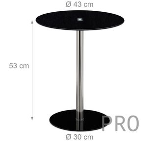 Tavolo Ausiliare Rotondo - Relaxdays