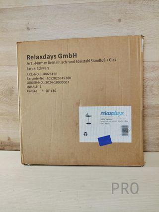 Tavolo Ausiliare Rotondo - Relaxdays