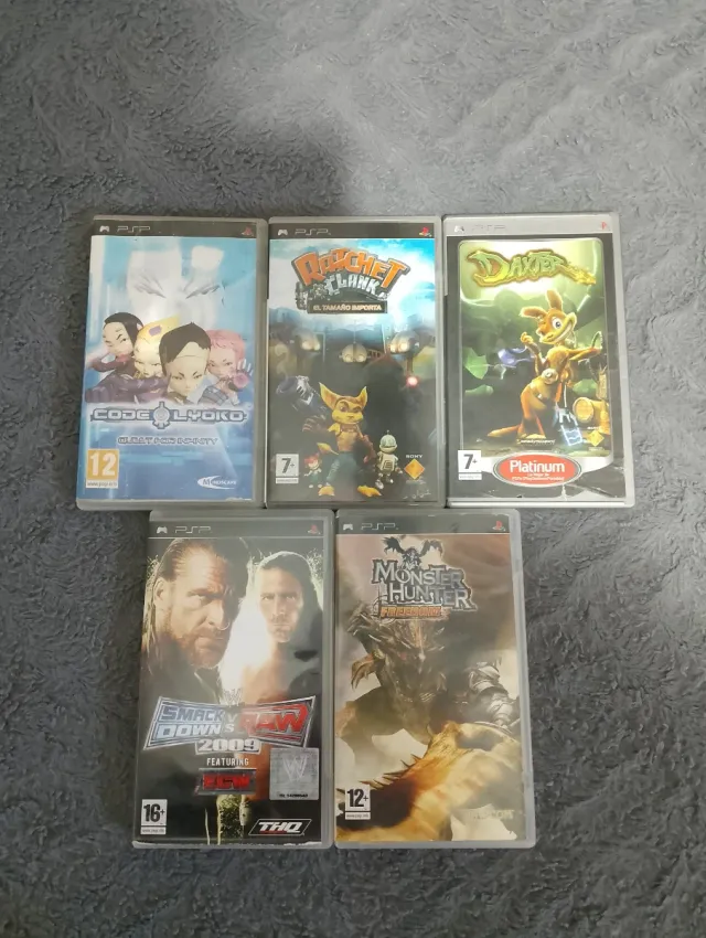 Lote 5 Juegos PSP: Code Lyoko, Ratchet & Clank, Da
