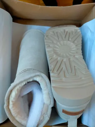 Botas borreguito beige talla 37