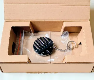 Portachiavi mini cacciavite con coltellino