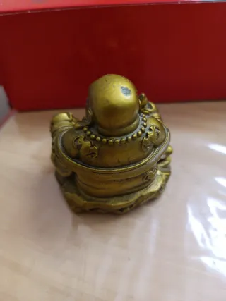 Figura Buda sonriente dorado