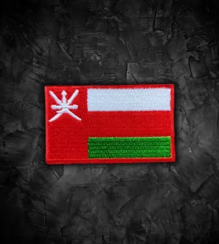 Omán 🇴🇲 Parche bandera termoadhesiva