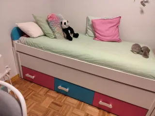 Cama nido con cajones