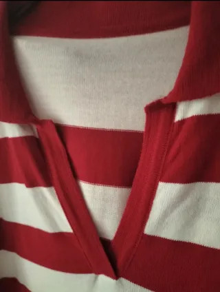 Jersey Rayas Rojas y Blancas