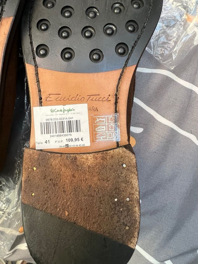 Zapatos de ante Emidio Tucci Talla 41