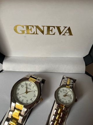 Set de Relojes Geneva Oro y Plata