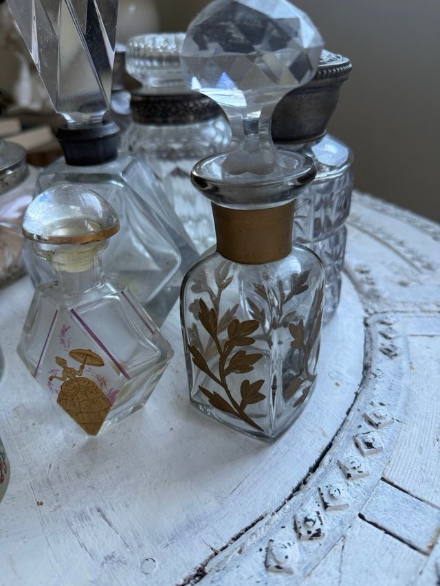 Antigas garrafinhas de perfumista