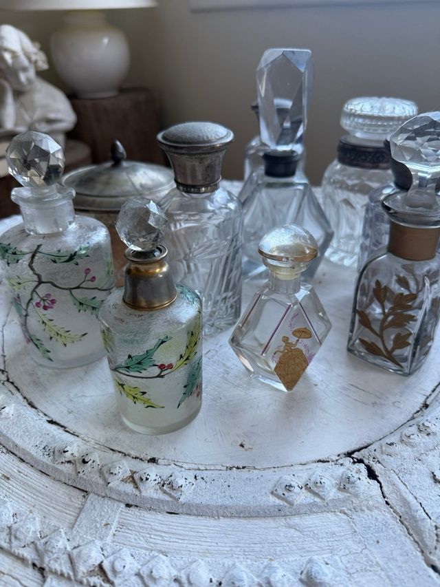 Antigas garrafinhas de perfumista