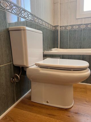 Piezas baño: inodoro, bidet y mueble lavabo Roca