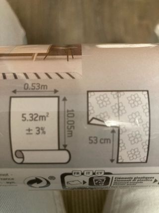 Papel pintado ladrillo rojo (3 rollos) con cola