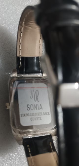 Reloj Sonia SR Mujer Negro/Plata Nuevo