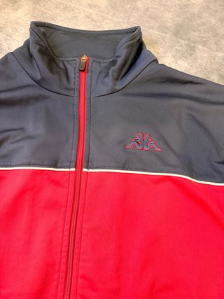 Sudadera Kappa Talla XXL Roja y Azul
