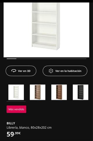 Estantería Billy Ikea Blanca