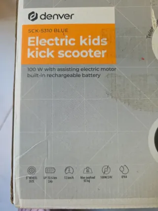 Patinete Eléctrico Infantil Azul