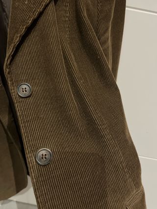 Chaqueta americana pana mujer marrón